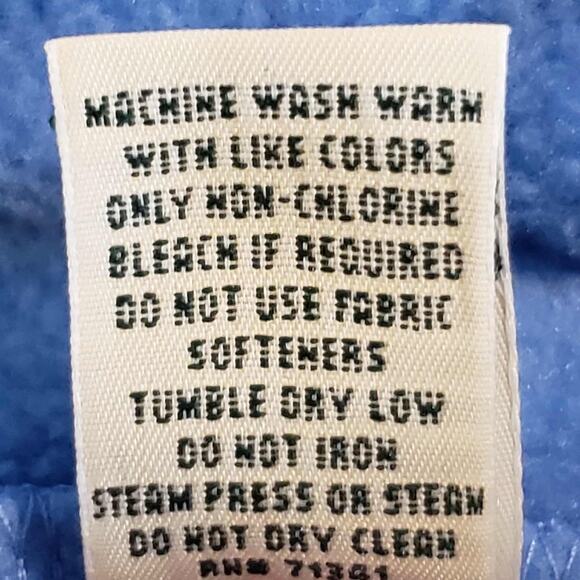 LL Bean Robe Fleece Blue Wrap Tie Belt Pockets Size Womens XLP New Cozy - Picture 10 of 12